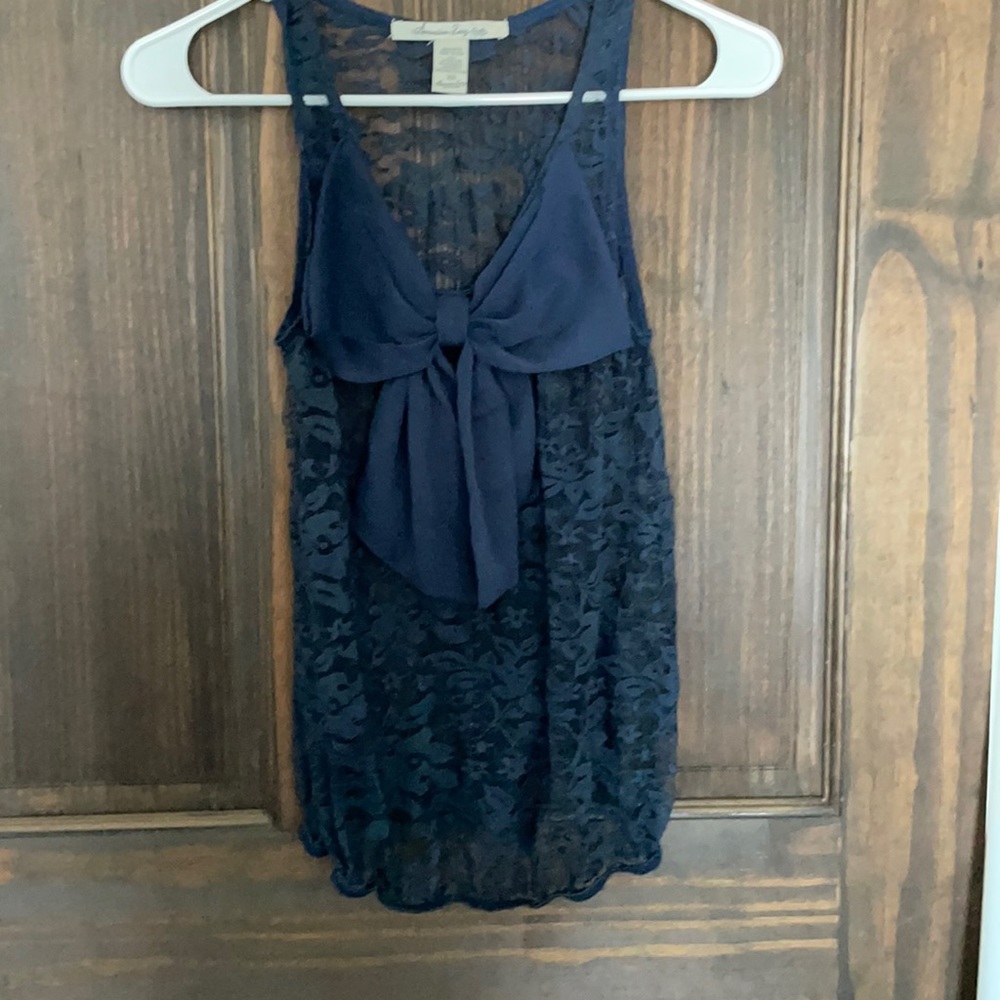 American Rag lace bow tank